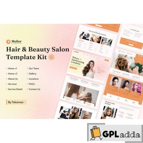 Melier - Hair & Beauty Salon Elementor Template Kit