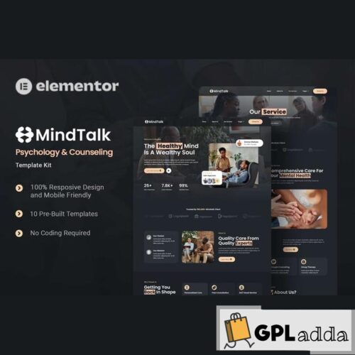 MindTalk - Psychology & Counseling Elementor Template Kit