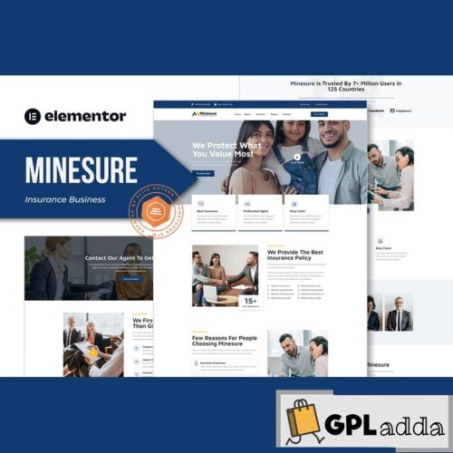 Minesure - Insurance Business Elementor Template Kit