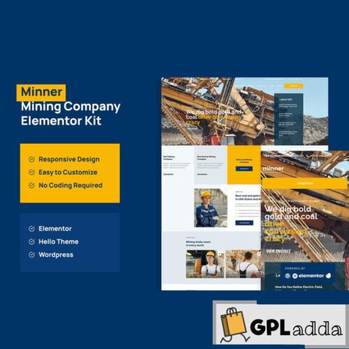 Minner - Construction & Building Elementor Template Kit