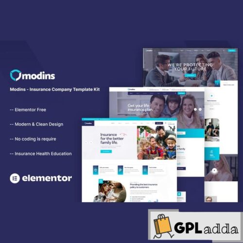 Modins - Insurance Company Elementor Template Kit