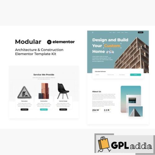 Modular - Architecture & Construction Elementor Template Kit