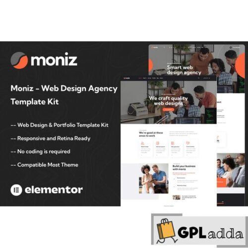 Moniz - Web Design Agency Elementor Template Kit