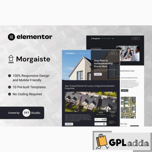 Morgaiste - Real Estate Mortgage Solutions Elementor Template Kit