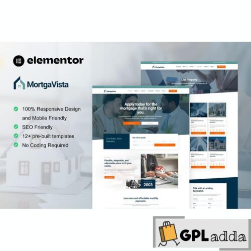 Mortgavista - Mortgage Elementor Pro Template Kit