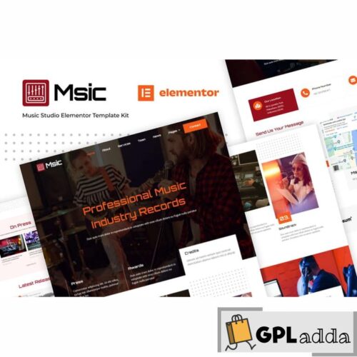 Msic - Music Studio Elementor Template Kit