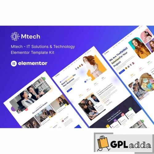 Mtech - IT Solutions & Technology Elementor Template Kit