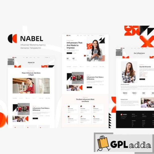 Nabel - Influencer Marketing Agency Elementor Template Kit