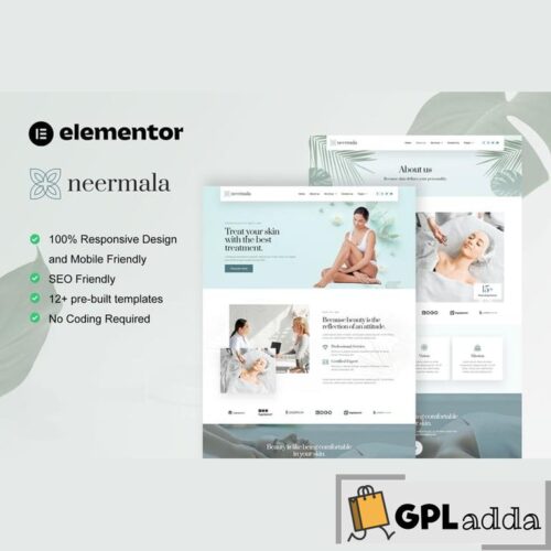 Neermala - Beauty Clinic & Dermatology Elementor Template Kit