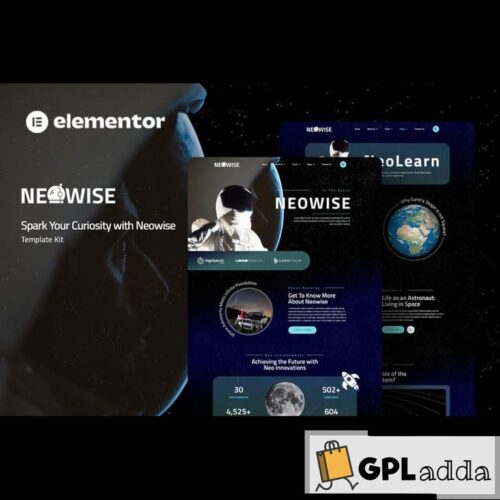 Neowise - Astronomy Elementor Template Kit