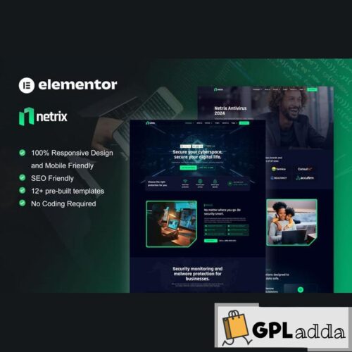 Netrix - Cyber Security Services Elementor Template Kit