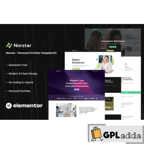 Norstar - Personal Portfolio Template Kit