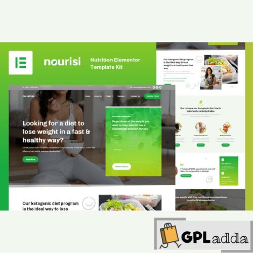 Nourisi - Nutrition Elementor Pro Template Kit