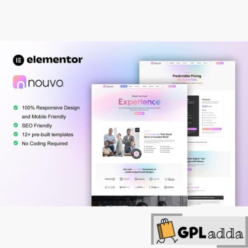 Nouvo - Digital Marketing Agency Elementor Pro Template Kit