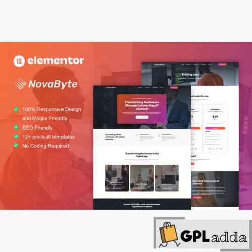 Novabyte - IT Solutions & Services Company Elementor Pro Template Kit