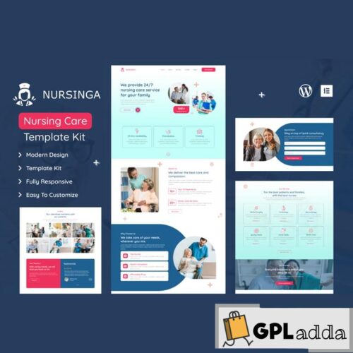 Nursinga - Nursing Home Care & Medical Elementor Template Kit