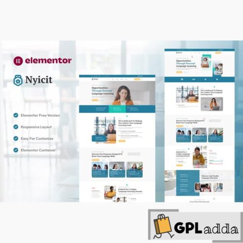 Nyicit - Language Course & Learning Center Elementor Template kit