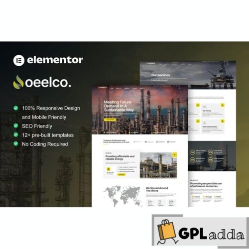 Oeelco - Oil Company & Industrial Elementor Template Kit