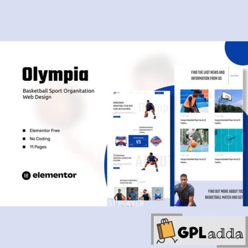 Olympia - Basketball Sport Organization Template Kits