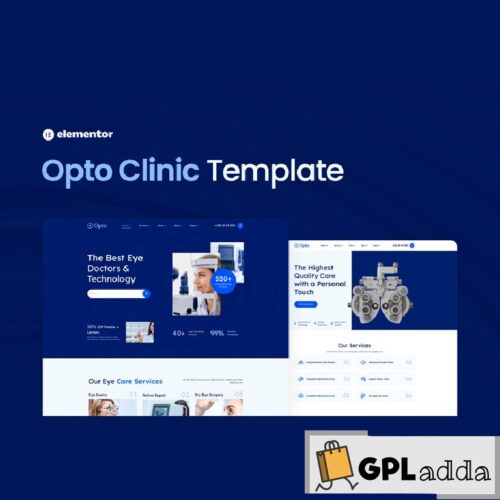 Opto - Eye Care Center Elementor Pro Template Kit