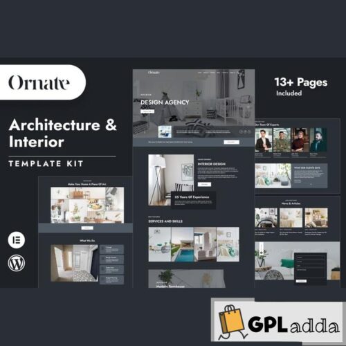 Ornate - Architecture & Interior Design Elementor Template Kit