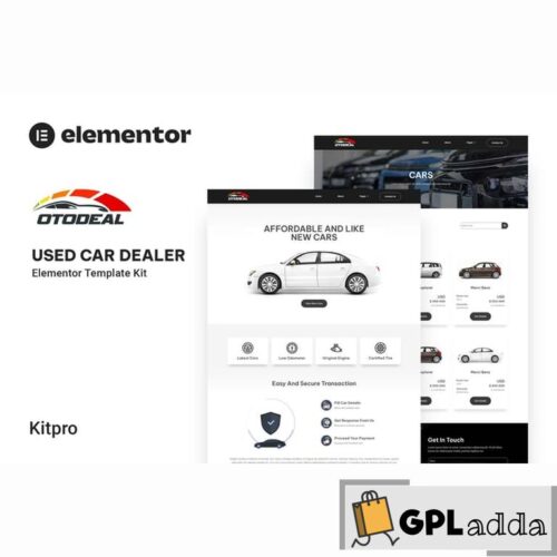 Otodeal - Used Car Dealer Elementor Template Kit