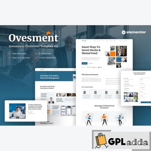 Ovesment - Investment & Finance Elementor Template Kit