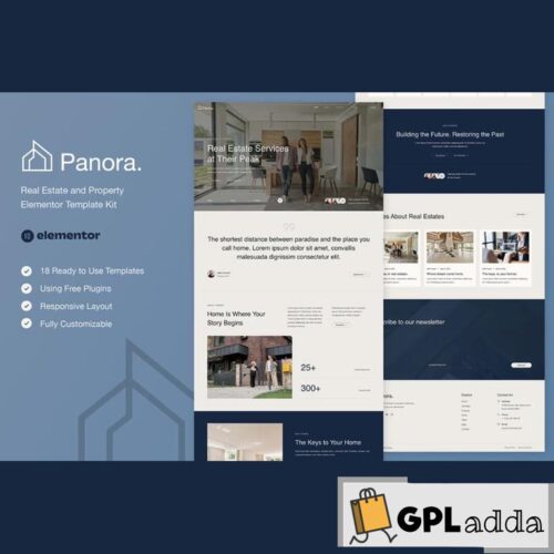 Panora - Real Estate & Property Elementor Template Kit