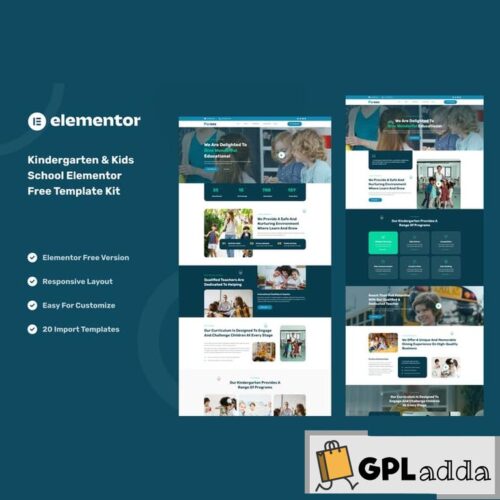 Parees - Kindergarten & Kids School Elementor Template Kit