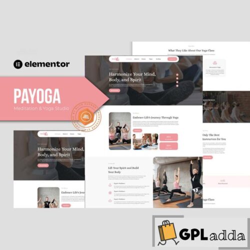 Payoga - Meditation & Yoga Studio Elementor Template Kit