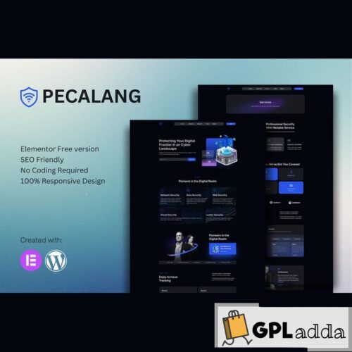 Pecalang - Cyber Security Services Elementor Template Kit