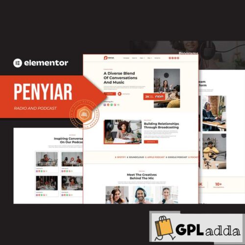 Penyiar - Radio & Podcast Elementor Template Kit