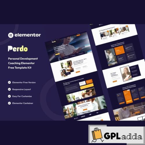 Perdo - Personal Development Coaching Elementor Template Kit