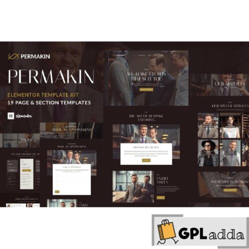 Permakin - Professional Tailor & Clothing Alteration Elementor Template Kit