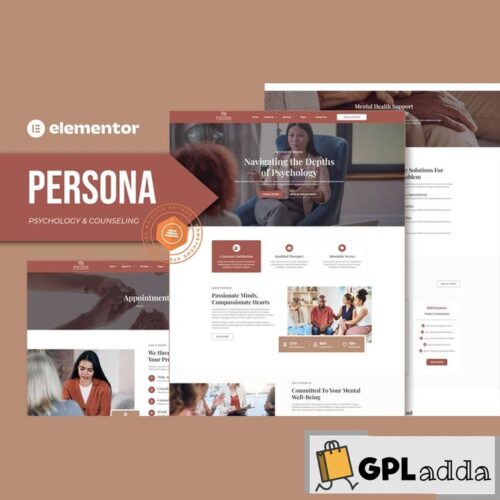 Persona - Psychology & Counseling Elementor Template Kit