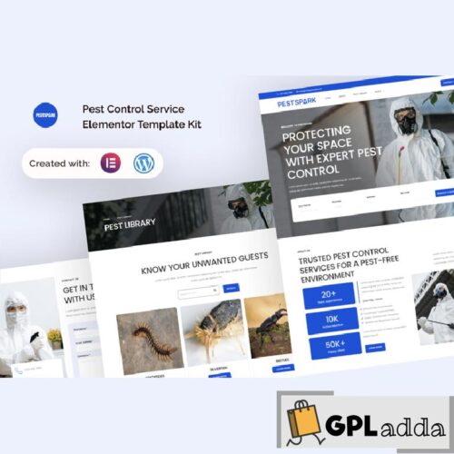 Pestspark - Pest Control Service Elementor Template Kit