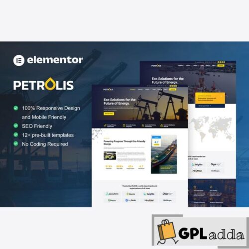 Petrolis - Oil Company & Industrial Elementor Pro Template Kit