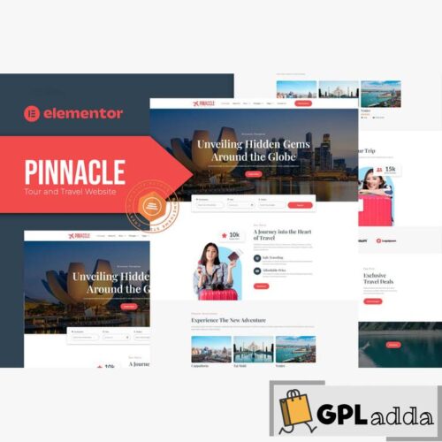 Pinnacle - Tour and Travel Elementor Template Kit