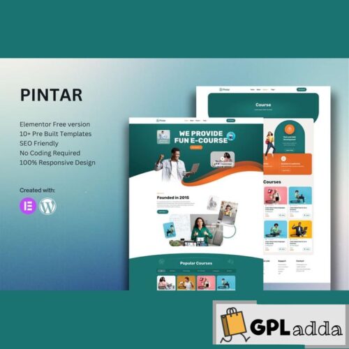 Pintar - Online Courses Elementor Template Kit