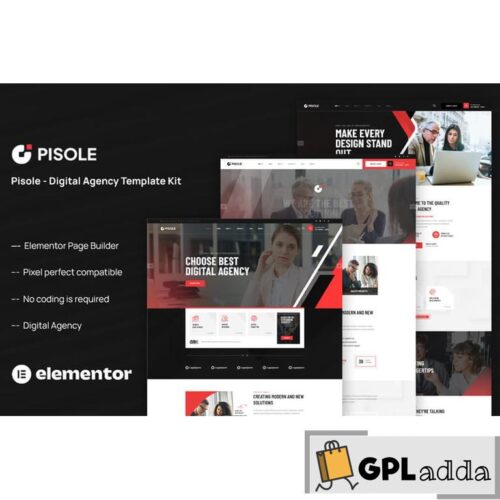 Pisole - Digital Agency Elementor Template Kit