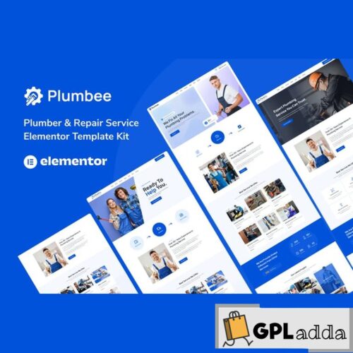 Plumbee - Plumber & Repair Services Elementor Template Kit