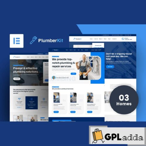 PlumberKit - Plumbing Services Elementor Pro Template Kit