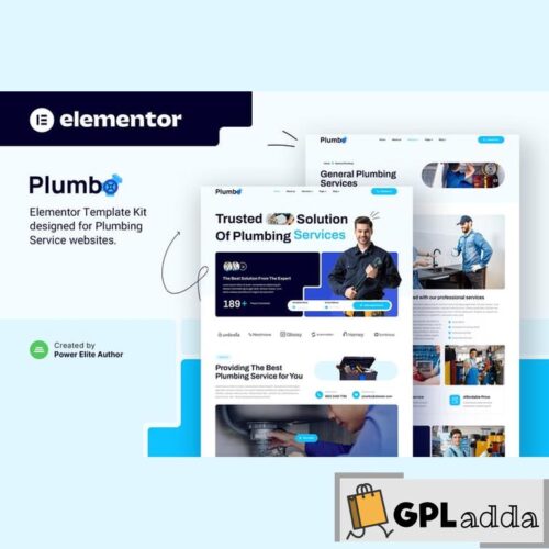 Plumbo - Plumbing Services Elementor Template Kit