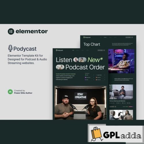 Podycast - Podcast & Audio Streaming Elementor Template Kit