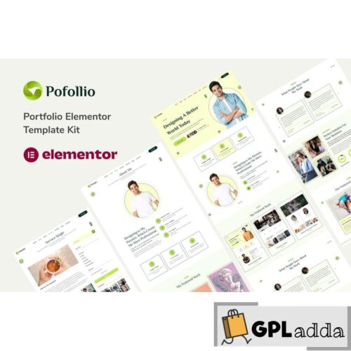 Pofollio - Portfolio Elementor Template Kit