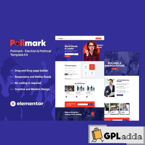 Polimark - Political Campaign & Elections Elementor Template Kit