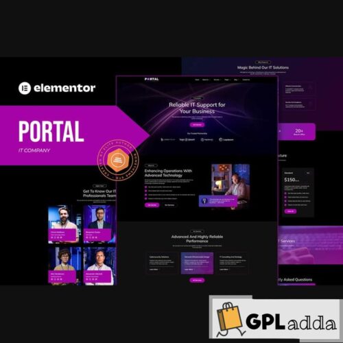 Portal - IT Company Elementor Template Kit