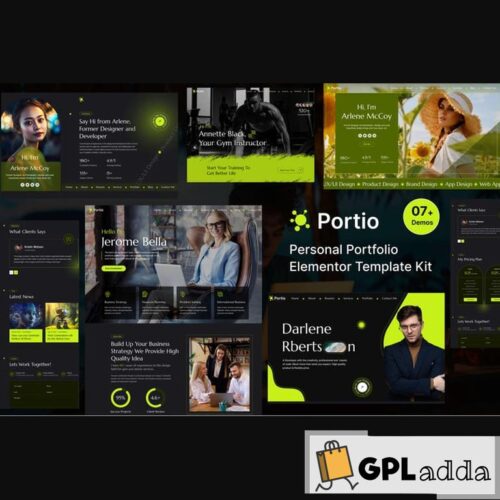 Portio - Portfolio Elementor Template Kit