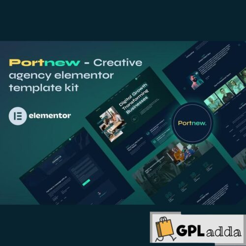 Portnew - Creative Agency Elementor Template Kit