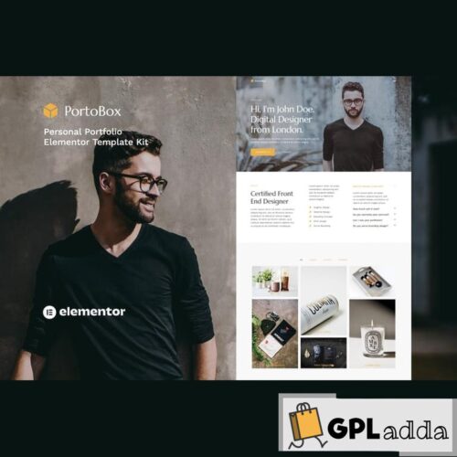 PortoBox - Creative Portfolio Elementor Template Kit